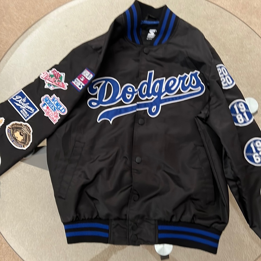 DODGERS BLACK LABEL STARTER JACKET